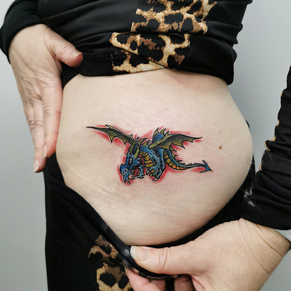 Dragon tattoo rework